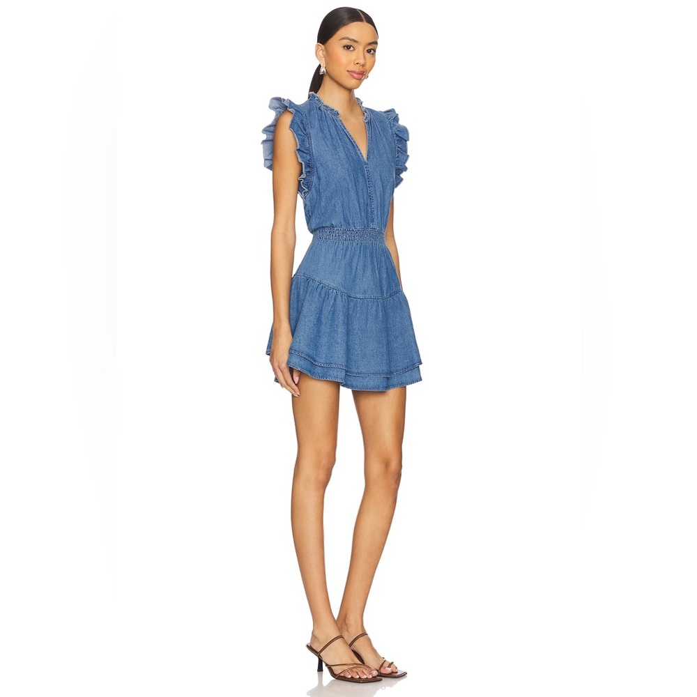 Steve Madden Prairie Dreams Dress in Chambray Blue, Medium